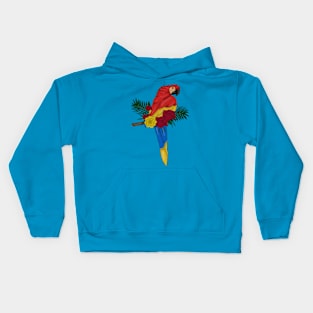 Parrot Floral Kids Hoodie